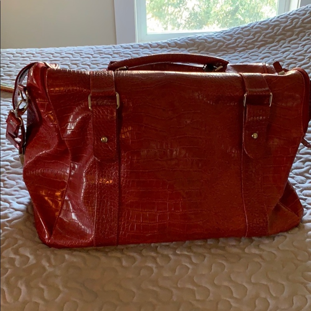 Victories Secret red weekend bag